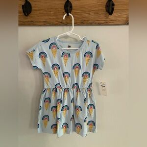 Tea Collection Blue Rainbow Ice Cream Dress